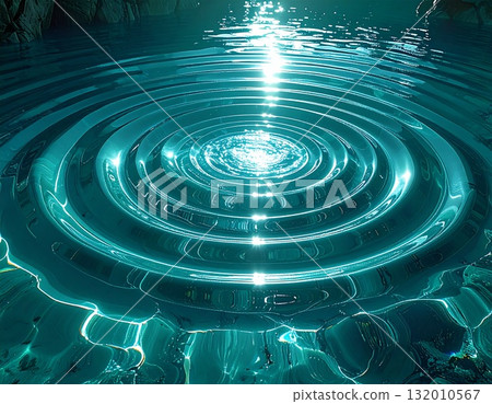 Abstract blue light swirl Abstract blue light swirl 132010567