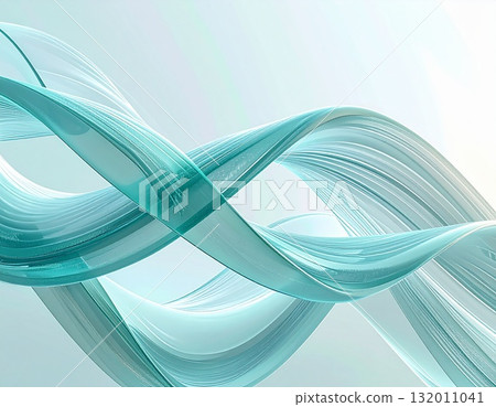 Abstract background of transparent ribbons intertwined like DNA 132011041