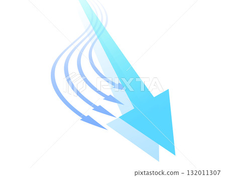 彎箭頭和直箭頭的插圖 132011307