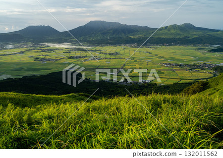 View of the Aso countryside from Daikanbo, Kumamoto 132011562