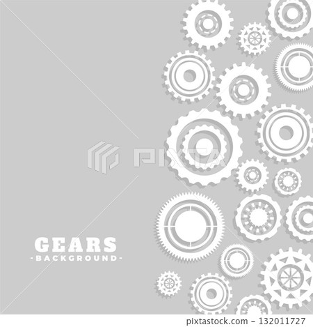 3d style cog and gear wheel grey background design 3d style cog and gear wheel grey background design 132011727