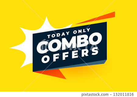 exclusive combo offer yellow background design 132011816