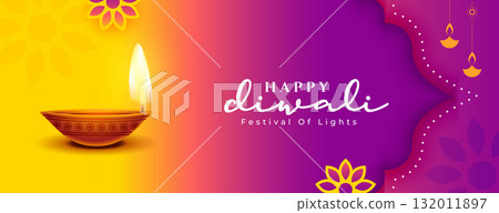 happy diwali greeting wallpaper with glowing diya happy diwali greeting wallpaper with glowing diya 132011897