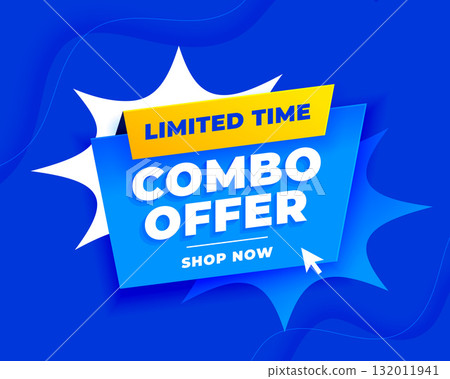 limited time combo deal offer blue backdrop design limited time combo deal offer blue backdrop design 132011941
