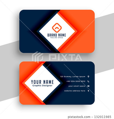 modern and creative business card template for company information 132011985