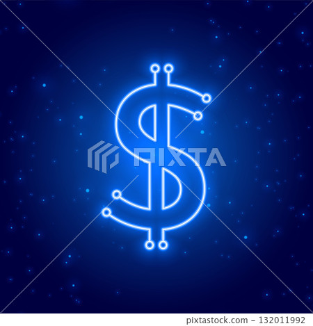 neon style international dollar symbol background design neon style international dollar symbol background design 132011992
