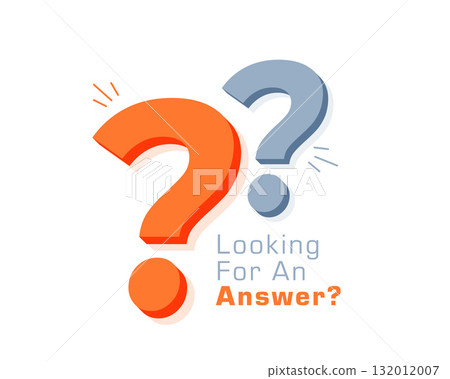puzzle solving question mark symbol in 3d style 132012007