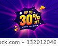 trendy upto 30 percent off sale background with light effect 132012046