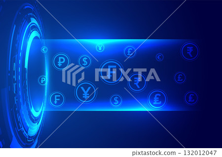 virtual foreign currency symbol holographic background in collection virtual foreign currency symbol holographic background in collection 132012047