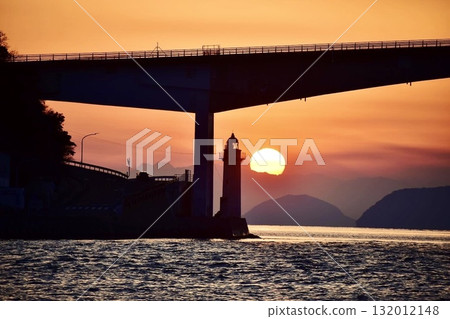 早春上關橋的日出 132012148