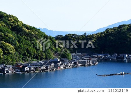 Scenery with a boathouse 132012149