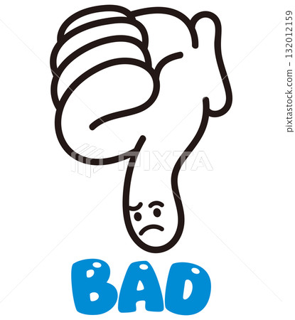 Bad icon, low rating illustration 132012159