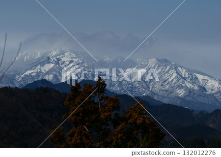 日光山脈中白雪皚皚的尼奧霍山 日光山脈中白雪皚皚的尼奧霍山 132012276