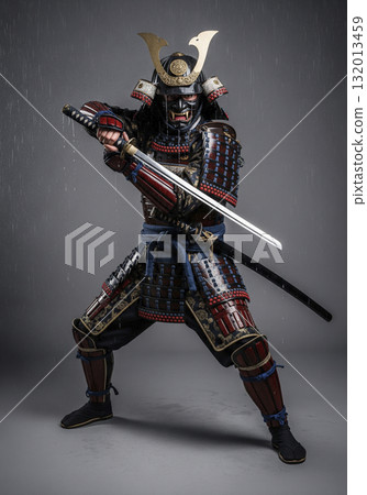 日本武士，身穿盔甲的戰士 132013459