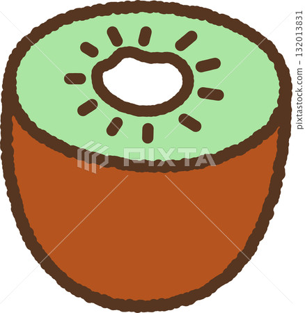 獼猴桃切成兩半圖標 132013831