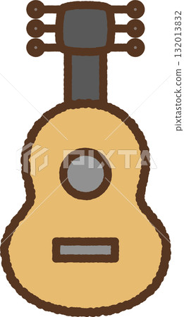 簡單的樂器插圖圖示：吉他 132013832