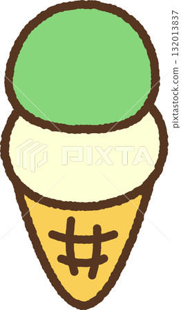 雙層冰淇淋蛋筒 132013837