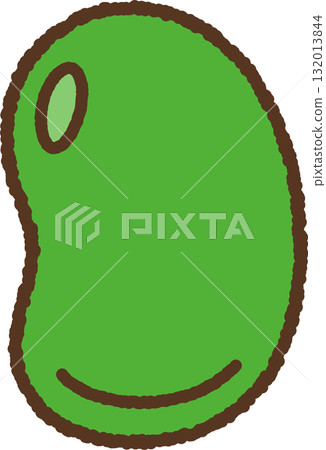 Simple broad bean icon 132013844