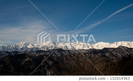 Snow-capped mountains in the Northern Alps, Hakuba Village, Nagano Prefecture 132014363