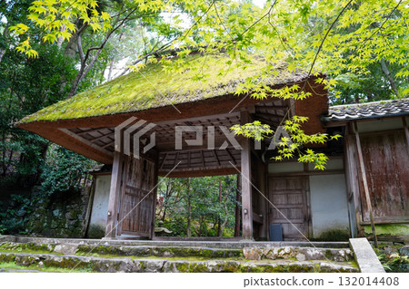 Honen-in Temple's thatched gate Honen-in Temple's thatched gate 132014408