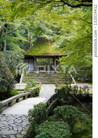 Honen-in Temple's thatched gate Honen-in Temple's thatched gate 132014412