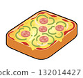 Pizza toast icon 132014427