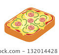 Pizza toast icon 132014428