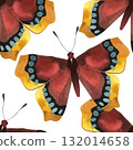 Butterfly. Morning cloak or Nymphalis antiopa. Seamless watercolor pattern for printing on fabric, textiles, wrapping paper, bags, notebooks and notepads. Fashion print ss 2026 132014658