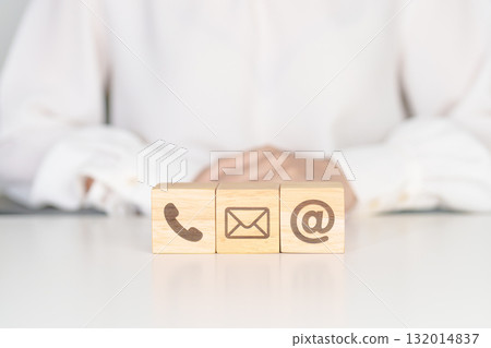 Contact Us concepts. Wood block of Email, call Phone and Website Address sign. For Customer support hotline, business Marketing, Corporate, communication and Advertising Contact Us concepts. Wood block of Email, call Phone and Website Address sign. For Customer support hotline, business Marketing, Corporate, communication and Advertising 132014837