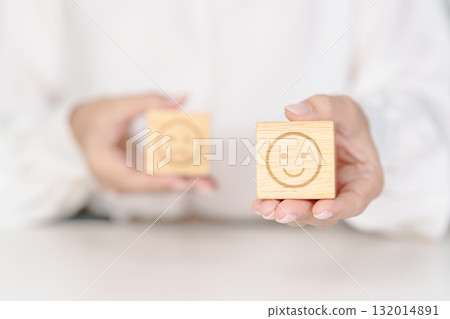 Woman show Emotion face block, Mental health Assessment, Psychology, Health Wellness, Feedback, Customer Review, Experience, Satisfaction Survey, Opinion, Evaluation and World Mental Health day Woman show Emotion face block, Mental health Assessment, Psychology, Health Wellness, Feedback, Customer Review, Experience, Satisfaction Survey, Opinion, Evaluation and World Mental Health day 132014891