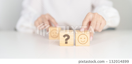 Good Emotion face with Question block, Mental health Assessment, Psychology, Health Wellness, Feedback, Customer Review, Experience, Satisfaction Survey, Opinion, Evaluation and World Mental Health Good Emotion face with Question block, Mental health Assessment, Psychology, Health Wellness, Feedback, Customer Review, Experience, Satisfaction Survey, Opinion, Evaluation and World Mental Health 132014899