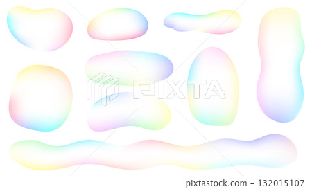 可愛多彩的流體形狀框架套裝 可愛多彩的流體形狀框架套裝 132015107