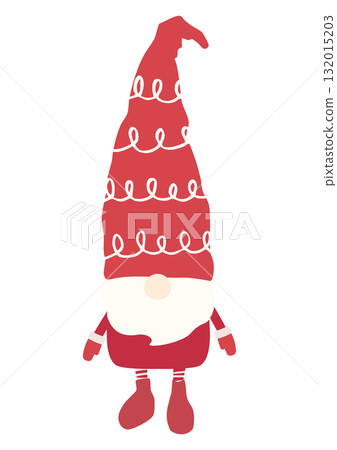 Christmas vector illustration of a Nordic fairy Tomte Christmas vector illustration of a Nordic fairy Tomte 132015203