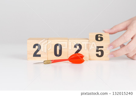 red dart with chess people and 2026 year blocks.. Goal, plan, action, target, strategy, leadership, New Year and marketing concept red dart with chess people and 2026 year blocks.. Goal, plan, action, target, strategy, leadership, New Year and marketing concept 132015240