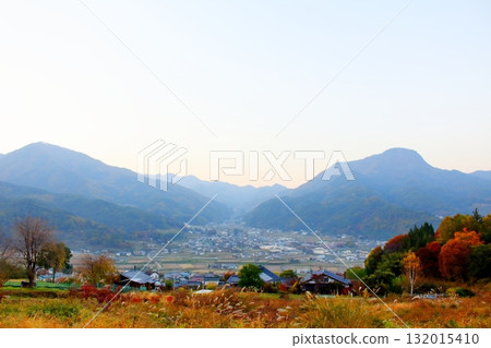 十一月的信州青木村風景 信州風景 132015410