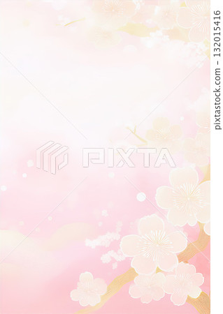 Pale Japanese pattern background material 132015416