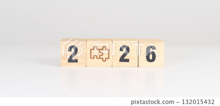 2026 year block with jigsaw puzzle icon. Business Process, Team, teamwork, Goal, mission, Resolution, strategy, plan, Action, partnership, and New Year start 2026 year block with jigsaw puzzle icon. Business Process, Team, teamwork, Goal, mission, Resolution, strategy, plan, Action, partnership, and New Year start 132015432