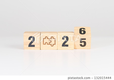2026 year block with jigsaw puzzle icon. Business Process, Team, teamwork, Goal, mission, Resolution, strategy, plan, Action, partnership, and New Year start 2026 year block with jigsaw puzzle icon. Business Process, Team, teamwork, Goal, mission, Resolution, strategy, plan, Action, partnership, and New Year start 132015444