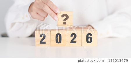 2026 New year with questions mark. FAQ, frequency asked questions, Answer, Q and A, Information, Communication and interrogation Concepts 132015479