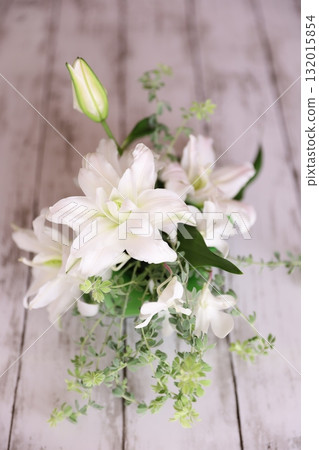 White lily arrangement White lily arrangement 132015854