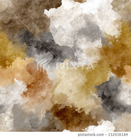 Seamless pattern Abstract Watercolor Wash in Neutral Beige and Warm Earth Tones 132016184