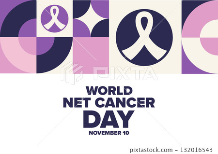 World NET Cancer Day. November 10. Template for background, banner, card, poster with text. Vector World NET Cancer Day. November 10. Template for background, banner, card, poster with text. Vector 132016543