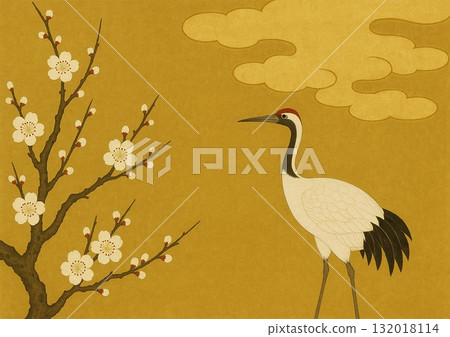 感覺日本紙紋理的插圖 感覺日本紙紋理的插圖 132018114