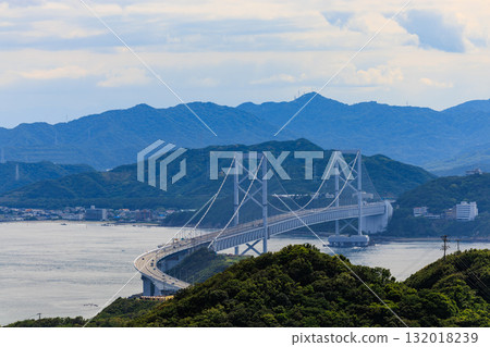 [Hyogo Prefecture] Awaji Island, Uzu no Oka, Naruto Bridge from the Onaruto Bridge Memorial Museum 132018239