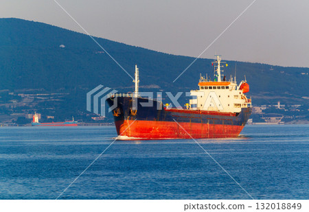 Oil tanker in a sea Oil tanker in a sea 132018849