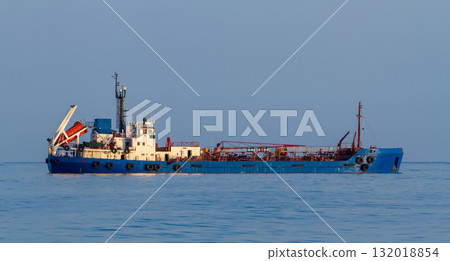 Oil products tanker in a sea Oil products tanker in a sea 132018854