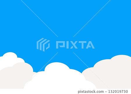 Background material: Blue sky and white clouds 132019730