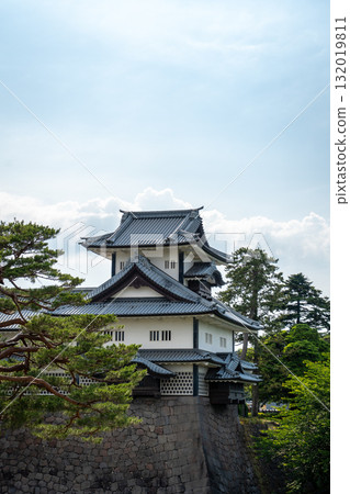 Kanazawa Castle in Japan on Summer Day Kanazawa Castle in Japan on Summer Day 132019811