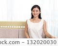 A woman relaxing on the sofa 132020030