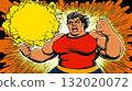 Powerful athletic woman displaying strength and energy 132020072